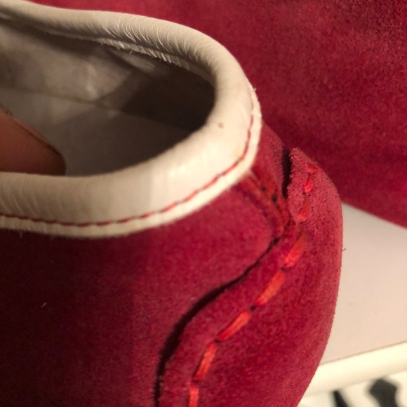 Bacco  Bucci Men’s Red suede Loafers - Picture 5 of 8